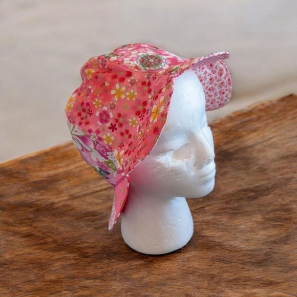Floral Pink Kids' Sun Hat - Picture 4 of 5